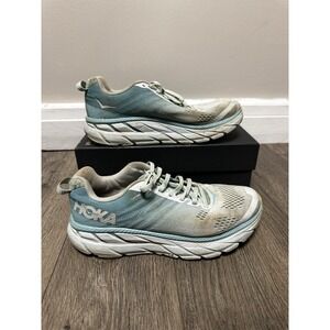Hoka One One Clifton 6 Womens Size 9 D 1102877‎ ASWB Blue Running Shoes Sneakers